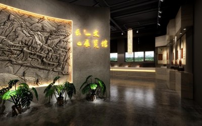新中式博物馆3D模型下载